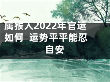 属猴人2022年官运如何  运势平平能忍自安