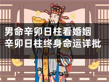 男命辛卯日柱看婚姻 辛卯日柱终身命运详批