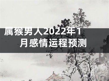 属猴男人2022年1月感情运程预测