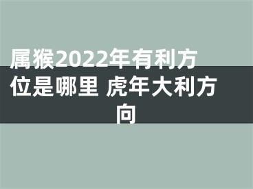 属猴2022年有利方位是哪里 虎年大利方向