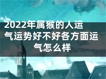 2022年属猴的人运气运势好不好各方面运气怎么样