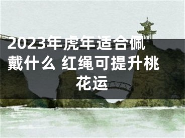 2023年虎年适合佩戴什么 红绳可提升桃花运