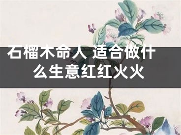 石榴木命人 适合做什么生意红红火火