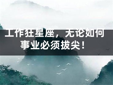 工作狂星座，无论如何事业必须拔尖！