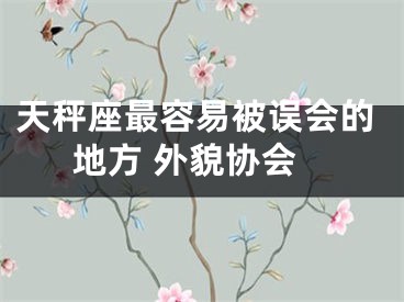 天秤座最容易被误会的地方 外貌协会