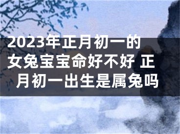 2023年正月初一的女兔宝宝命好不好 正月初一出生是属兔吗