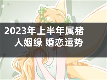 2023年上半年属猪人姻缘 婚恋运势