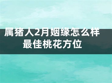 属猪人2月姻缘怎么样 最佳桃花方位