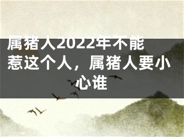 属猪人2022年不能惹这个人，属猪人要小心谁