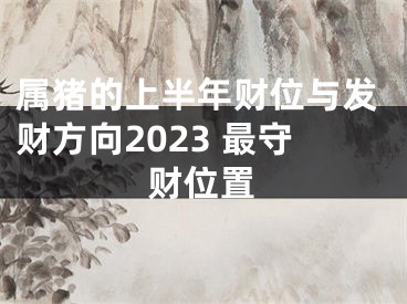 属猪的上半年财位与发财方向2023 最守财位置