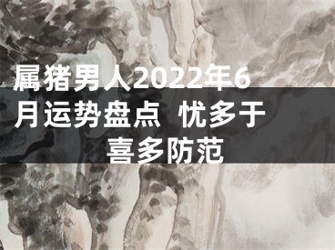 属猪男人2022年6月运势盘点  忧多于喜多防范