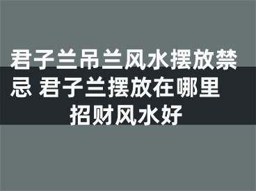 君子兰吊兰风水摆放禁忌 君子兰摆放在哪里招财风水好