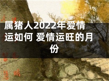 属猪人2022年爱情运如何 爱情运旺的月份