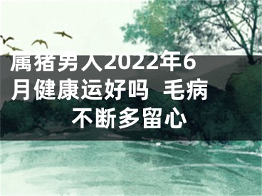 属猪男人2022年6月健康运好吗  毛病不断多留心