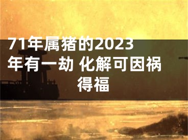 71年属猪的2023年有一劫 化解可因祸得福