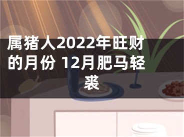 属猪人2022年旺财的月份 12月肥马轻裘