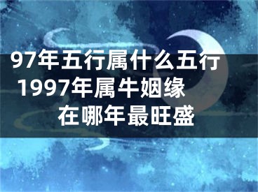 97年五行属什么五行 1997年属牛姻缘在哪年最旺盛