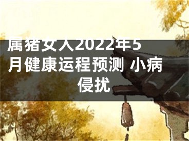 属猪女人2022年5月健康运程预测 小病侵扰