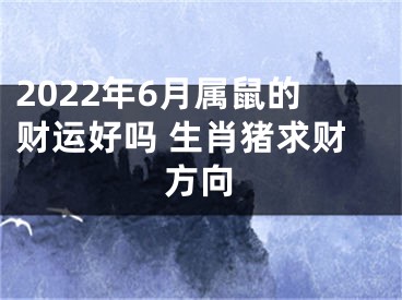 2022年6月属鼠的财运好吗 生肖猪求财方向