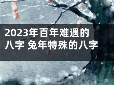 2023年百年难遇的八字 兔年特殊的八字