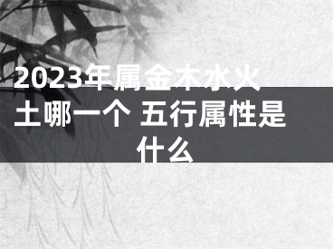 2023年属金木水火土哪一个 五行属性是什么