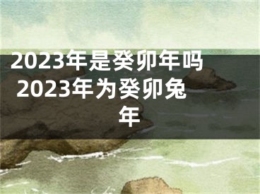 2023年是癸卯年吗 2023年为癸卯兔年