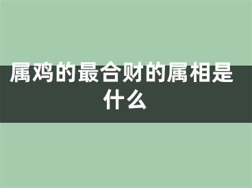 属鸡的最合财的属相是什么