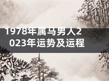 1978年属马男人2023年运势及运程