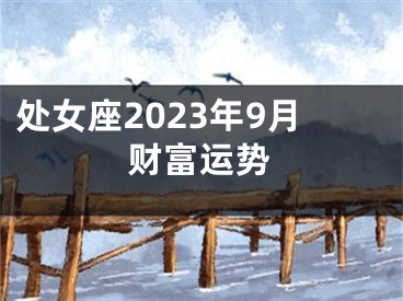 处女座2023年9月财富运势