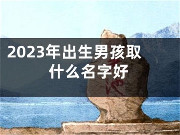 2023年出生男孩取什么名字好