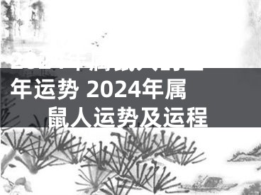 2024年属鼠人的全年运势 2024年属鼠人运势及运程