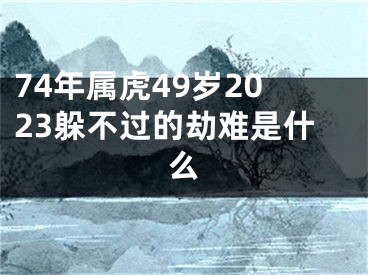 74年属虎49岁2023躲不过的劫难是什么