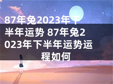 87年兔2023年下半年运势 87年兔2023年下半年运势运程如何