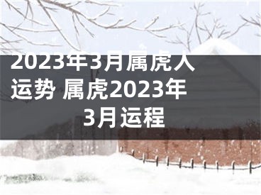 2023年3月属虎人运势 属虎2023年3月运程