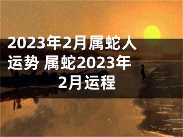 2023年2月属蛇人运势 属蛇2023年2月运程