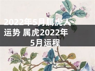 2022年5月属虎人运势 属虎2022年5月运程