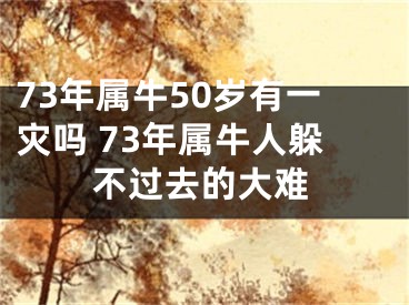 73年属牛50岁有一灾吗 73年属牛人躲不过去的大难