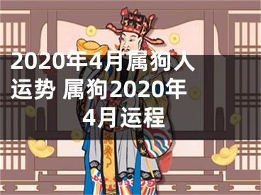 2020年4月属狗人运势 属狗2020年4月运程