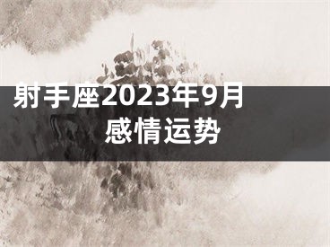 射手座2023年9月感情运势