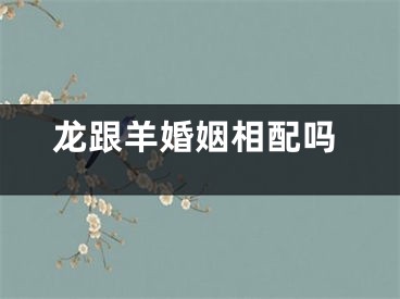 龙跟羊婚姻相配吗