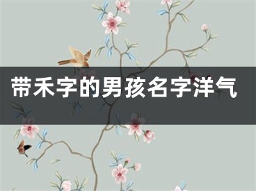 带禾字的男孩名字洋气