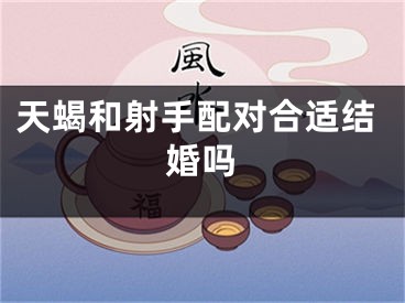 天蝎和射手配对合适结婚吗