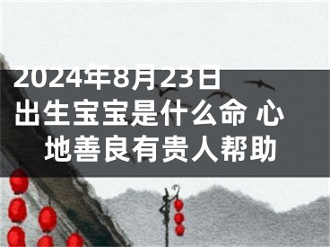 2024年8月23日出生宝宝是什么命 心地善良有贵人帮助