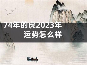 74年的虎2023年运势怎么样