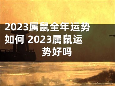 2023属鼠全年运势如何 2023属鼠运势好吗