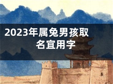 2023年属兔男孩取名宜用字