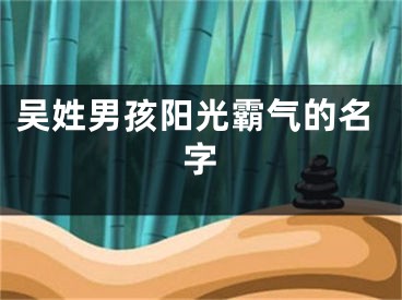 吴姓男孩阳光霸气的名字