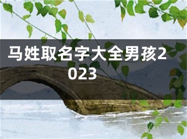 马姓取名字大全男孩2023