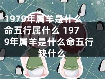 1979年属羊是什么命五行属什么 1979年属羊是什么命五行缺什么