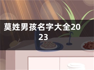 莫姓男孩名字大全2023